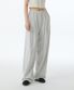 우먼즈 딥 턱 베리어블 와이드 라운지 스웨트 팬츠 [멜란지 라이트 그레이]