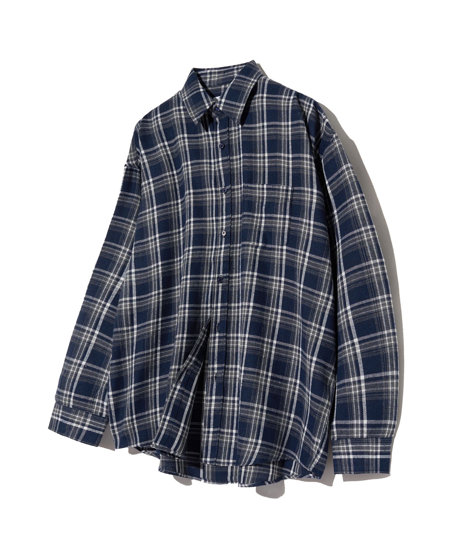 ★MUSINSA STANDARD★ Cool Standard Relaxed Nylon Shirt Navy MUSINSA | MUSINSA STANDARD [Cool Standard] Relaxed Nylon