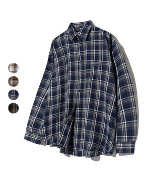 87-STAN086 레거시 빈티지 오버핏 포켓 긴팔 체크 셔츠