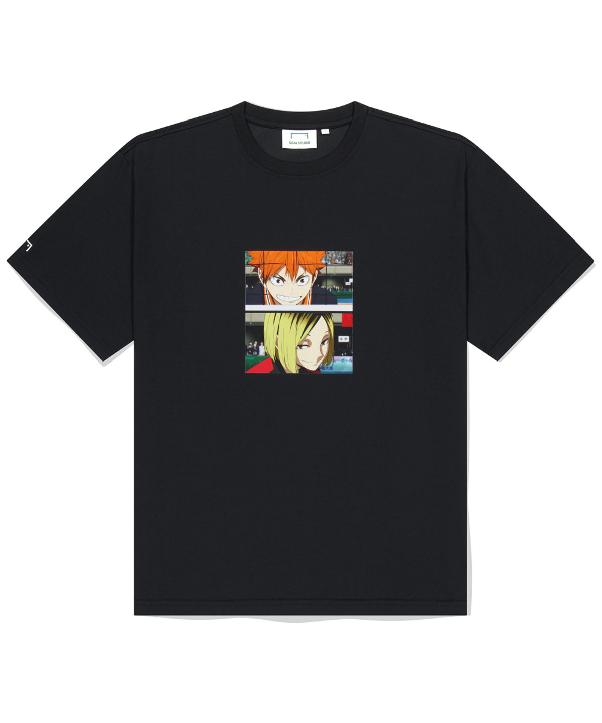 골스튜디오(GOALSTUDIO) [하이큐]HAIKYUU!! TEE SHIRT-HINATA&KENMA-BLACK