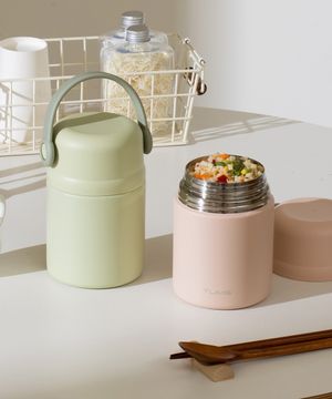 텀스 슈슈 핸들 푸드자 650ml 보온도시락 보온죽통