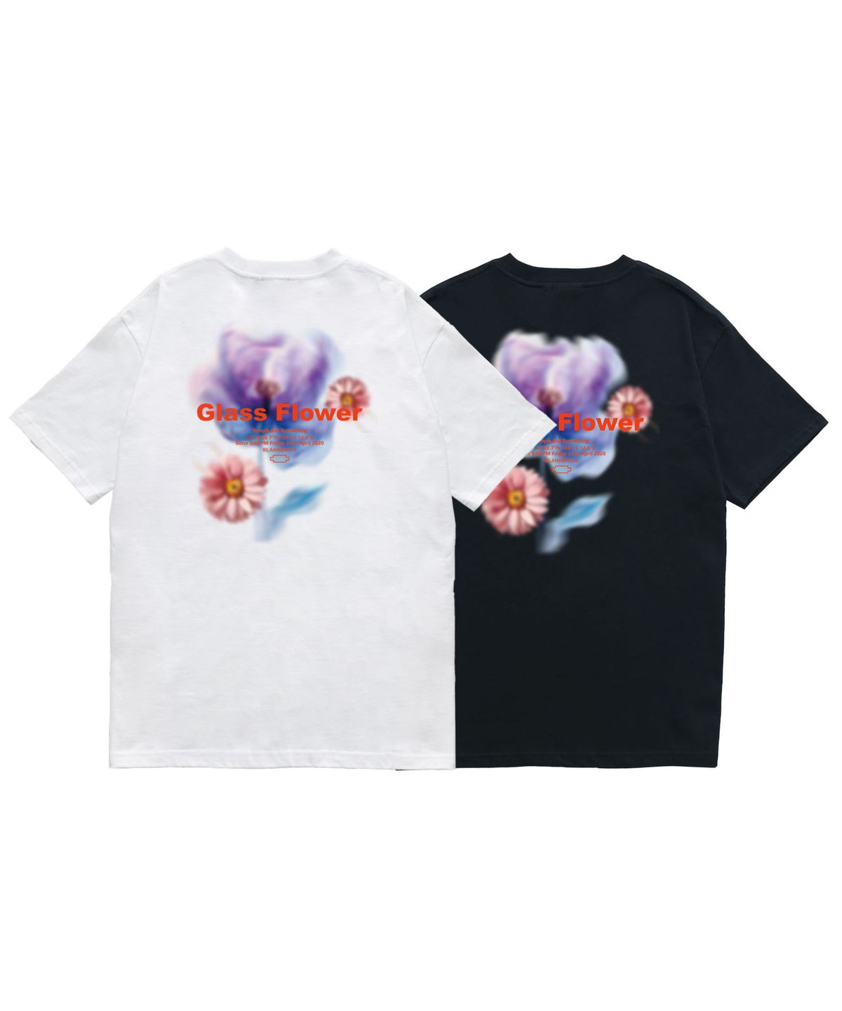 블랭크브릭(BLANKBRICK) Glass Flower T-Shirt