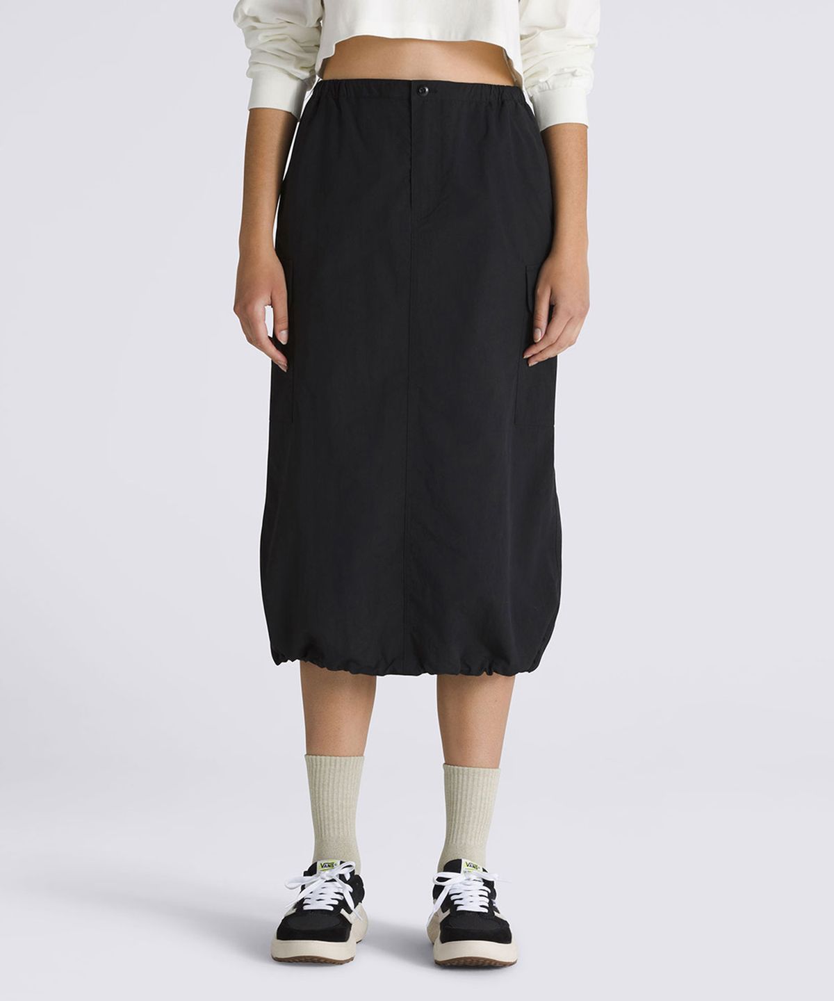 반스(VANS) 라일리 파라슈트 카고 스커트 - 블랙 / VN000HQBBLK1