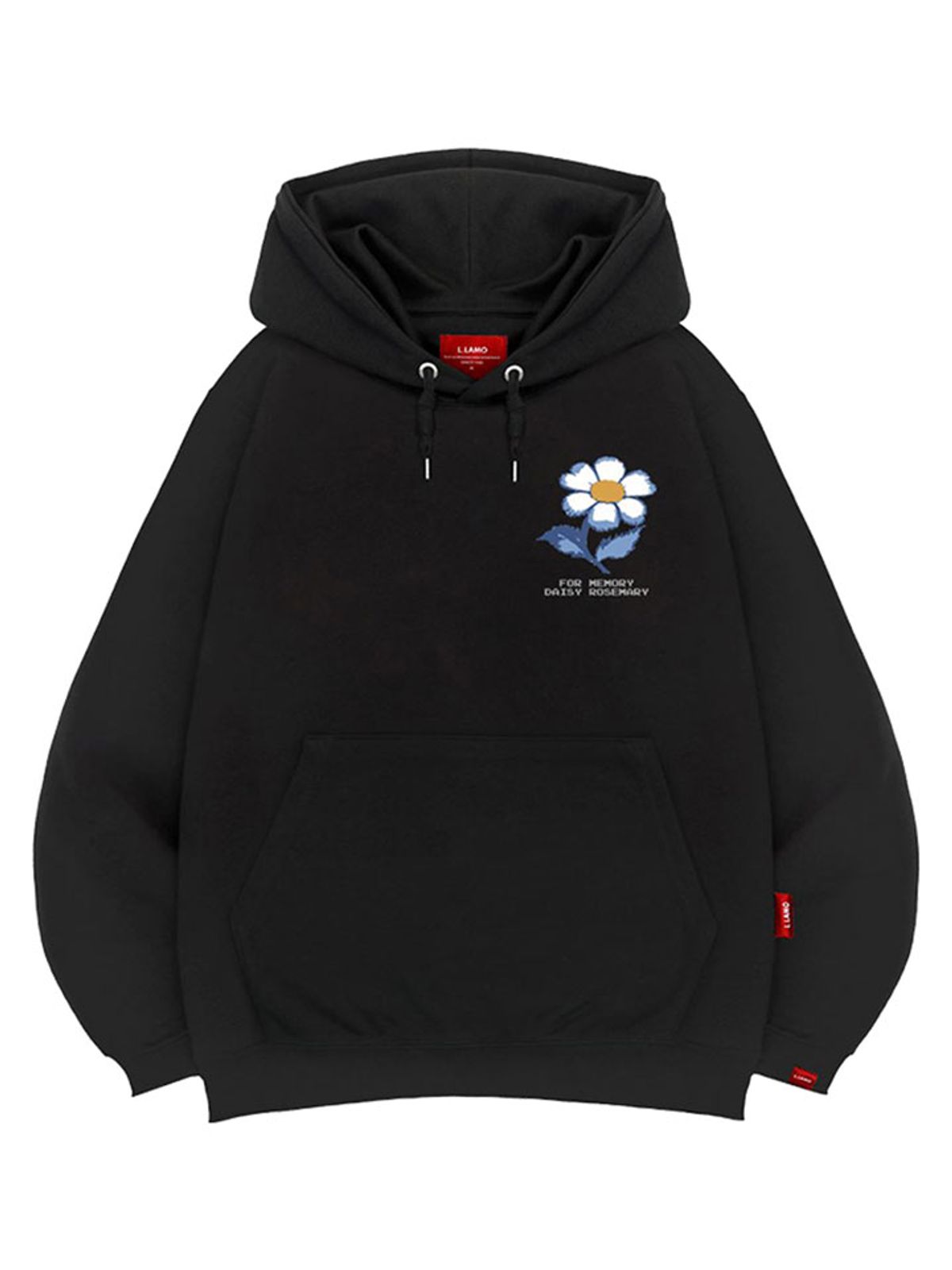 엘라모(LLAMO) 메모리데이지 후드티 남녀공용 빅사이즈 M~4XL