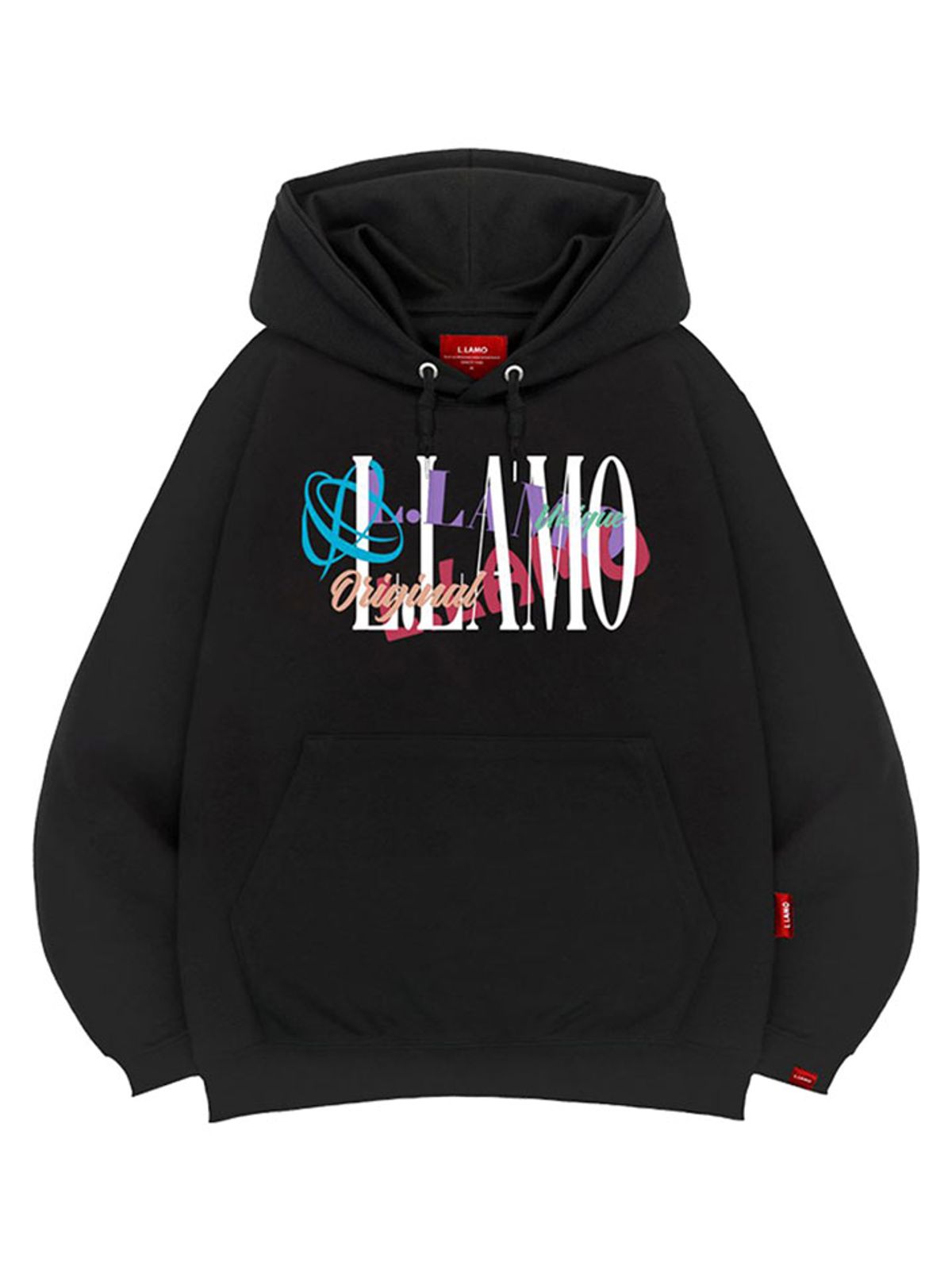 엘라모(LLAMO) 믹스엘라모 후드티 남녀공용 빅사이즈 M~4XL