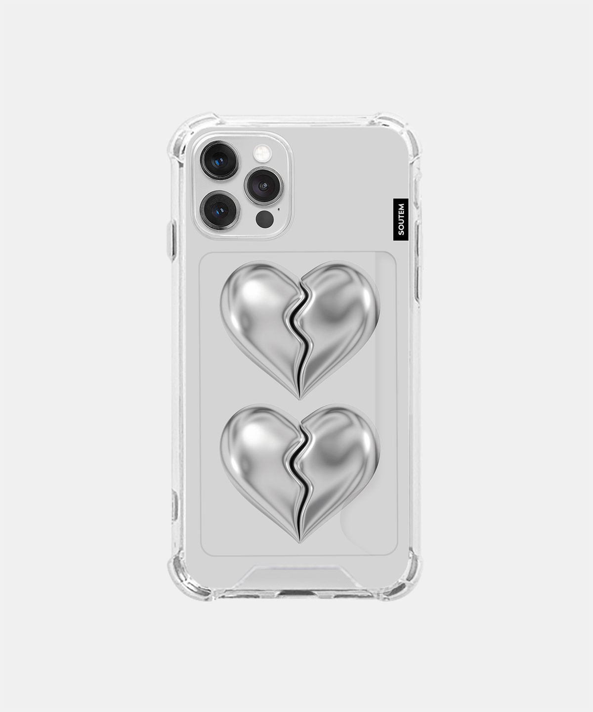 소유템(SOUTEM) Mono Series Card Phone Case_Clear