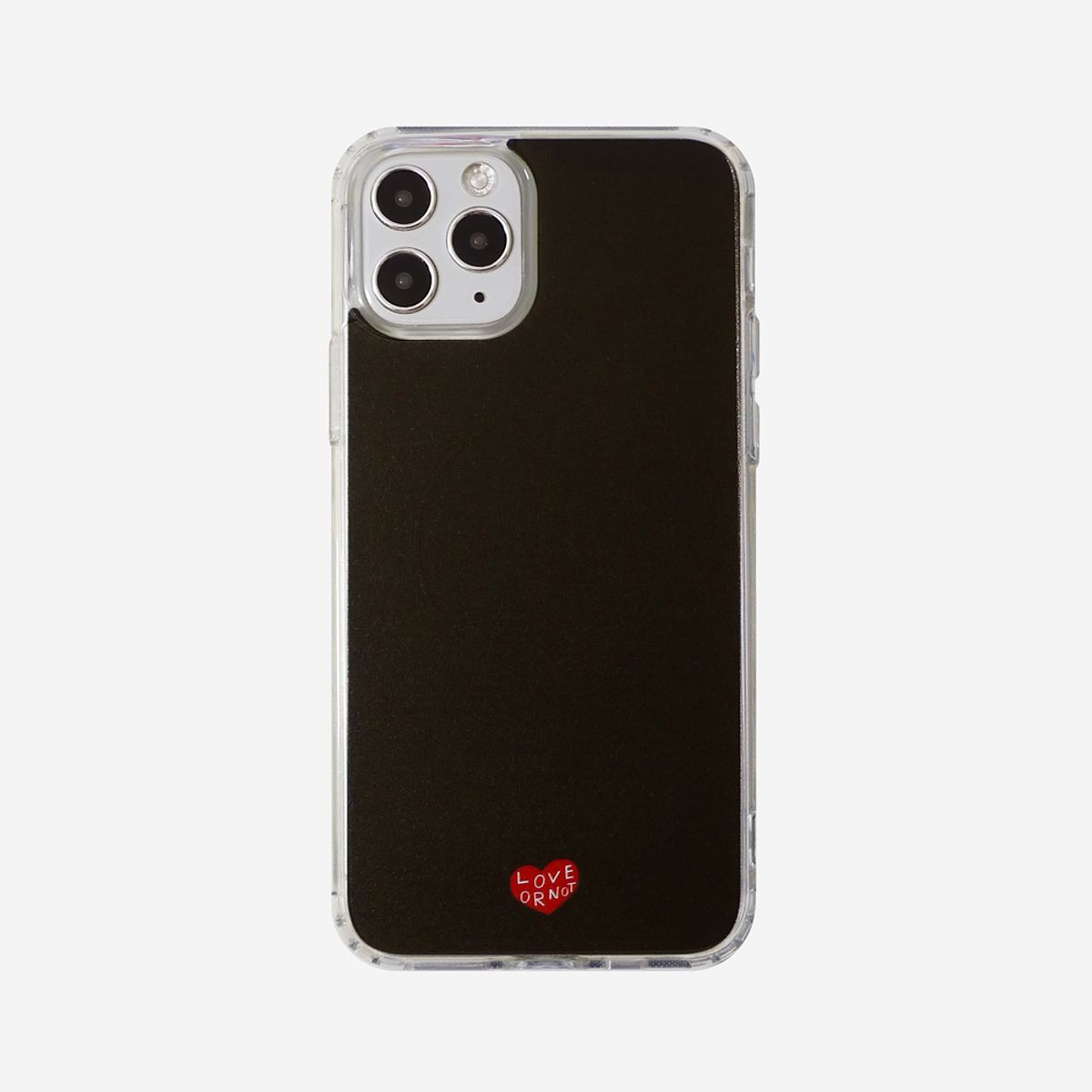 러브오낫(LOVE OR NOT) 맥세이프_Black Jell-Hard Magsafe Phonecase