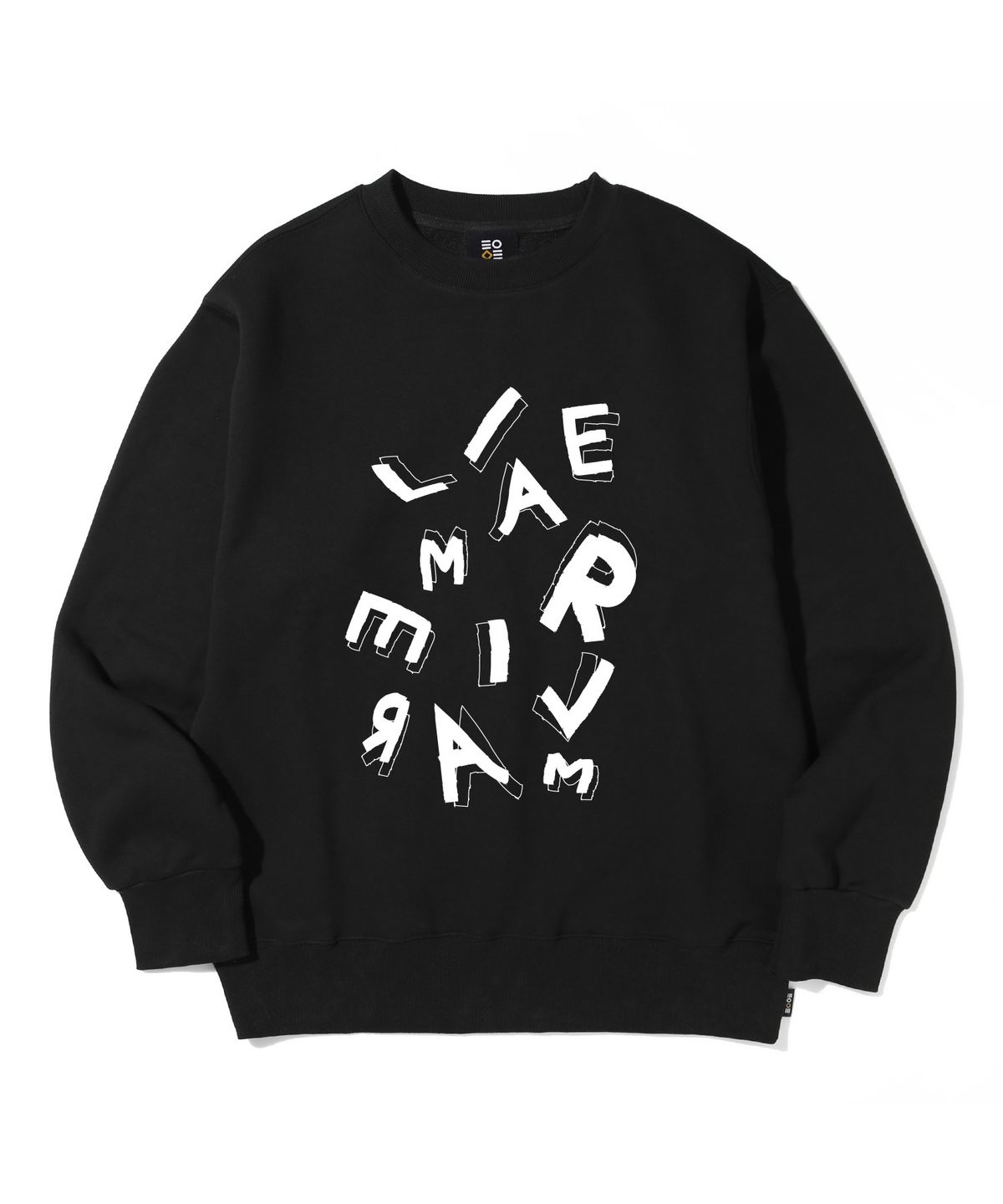 리에마르(LIEMAR) 두들링 오버핏 맨투맨 [블랙]