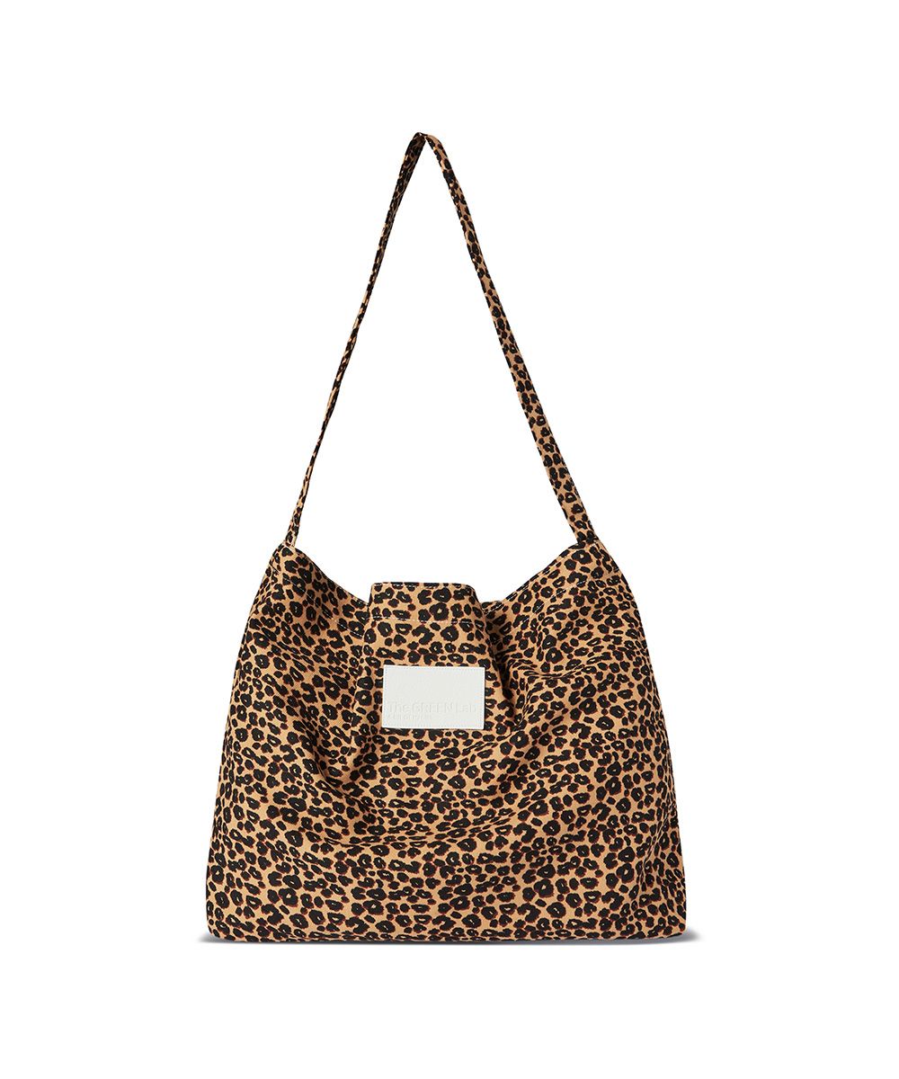 MUSINSA | THE GREEN LAB Leopard Print Eco Bag [Camel]