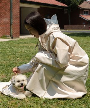 어반 레인코트 아이보리