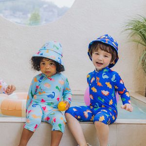 공룡친구 아동 래쉬가드 수영모자 세트 800513