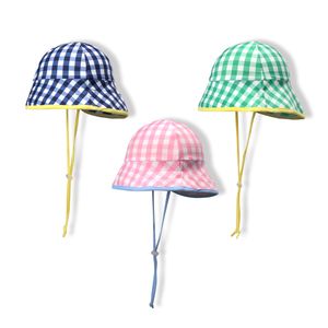 체크 남여 아동 썬블럭햇 아쿠아 수영 모자 800521