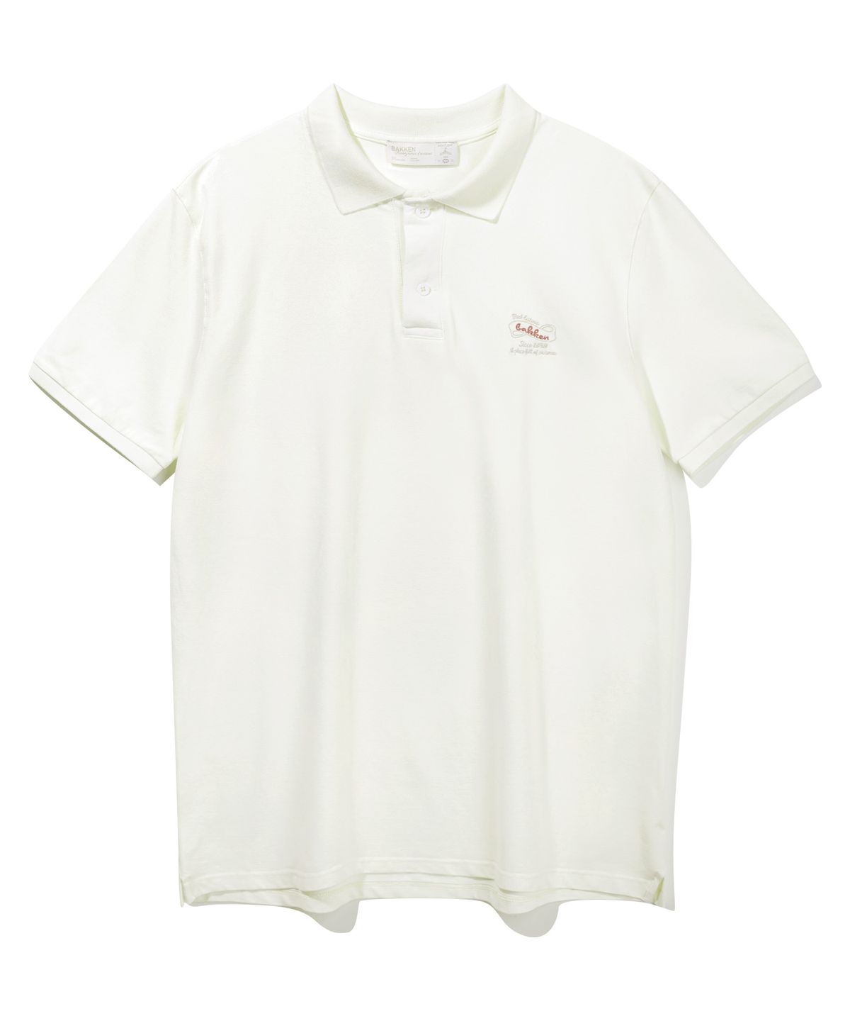 바켄(BAKKEN) Classic Logo 코튼 피케 카라 티셔츠 BK8916_크림