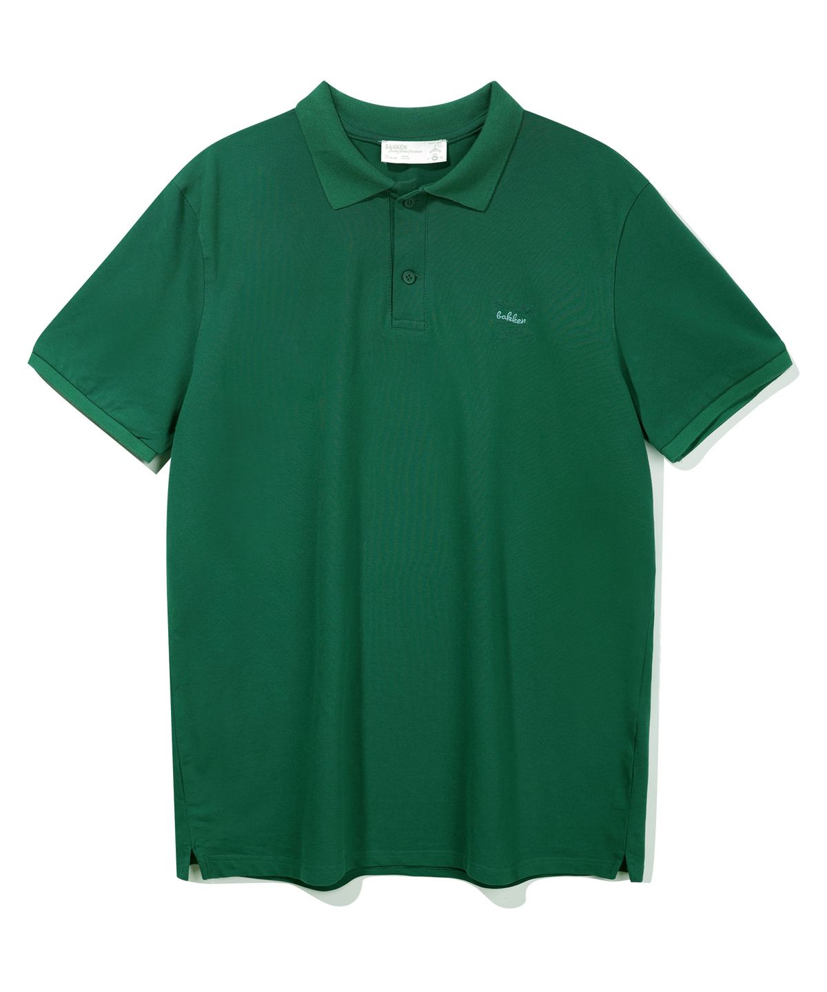 바켄(BAKKEN) Classic Logo 코튼 피케 카라 티셔츠 BK8916_그린