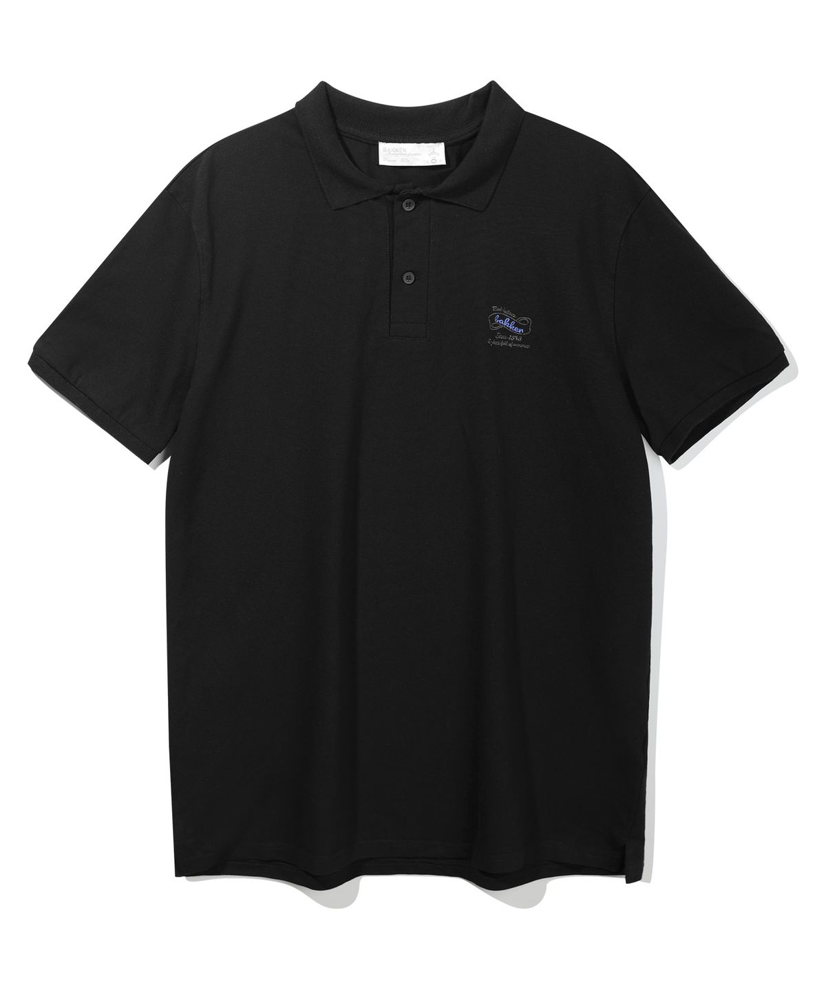 바켄(BAKKEN) Classic Logo 코튼 피케 카라 티셔츠 BK8916_블랙
