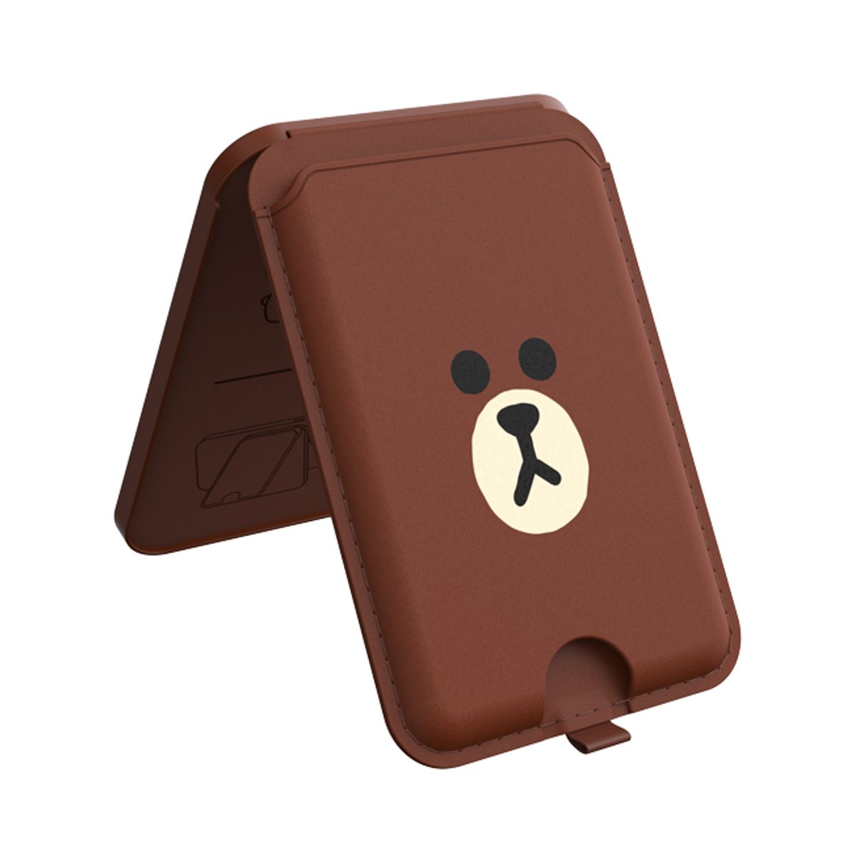 라인프렌즈(LINE FRIENDS) 라인프렌즈 맥세이프 카드지갑 스탠드