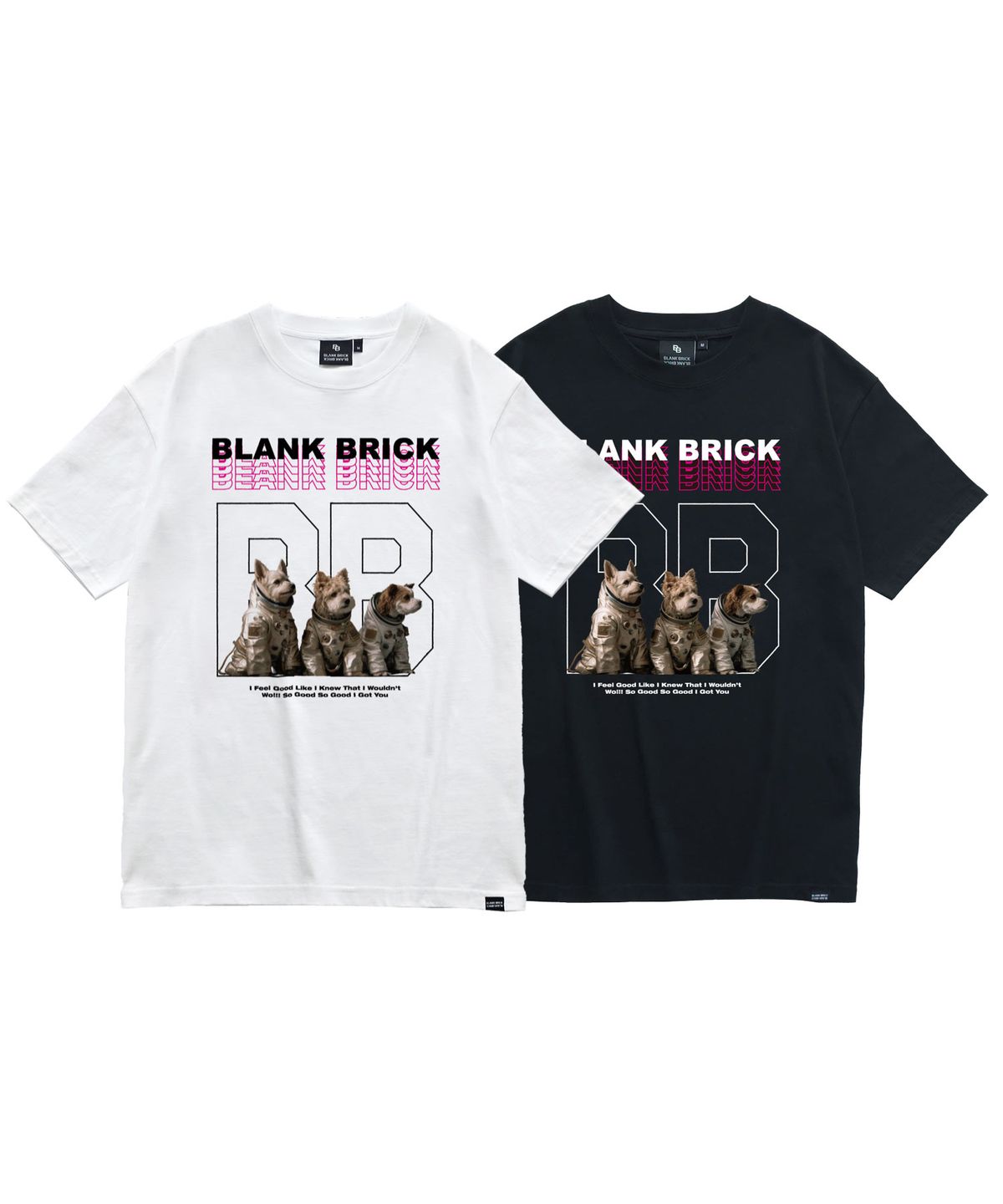 블랭크브릭(BLANKBRICK) Space Dog T-Shirt