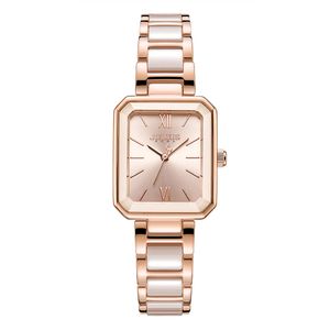 JA-1273 여성 스퀘어 세라믹 메탈시계