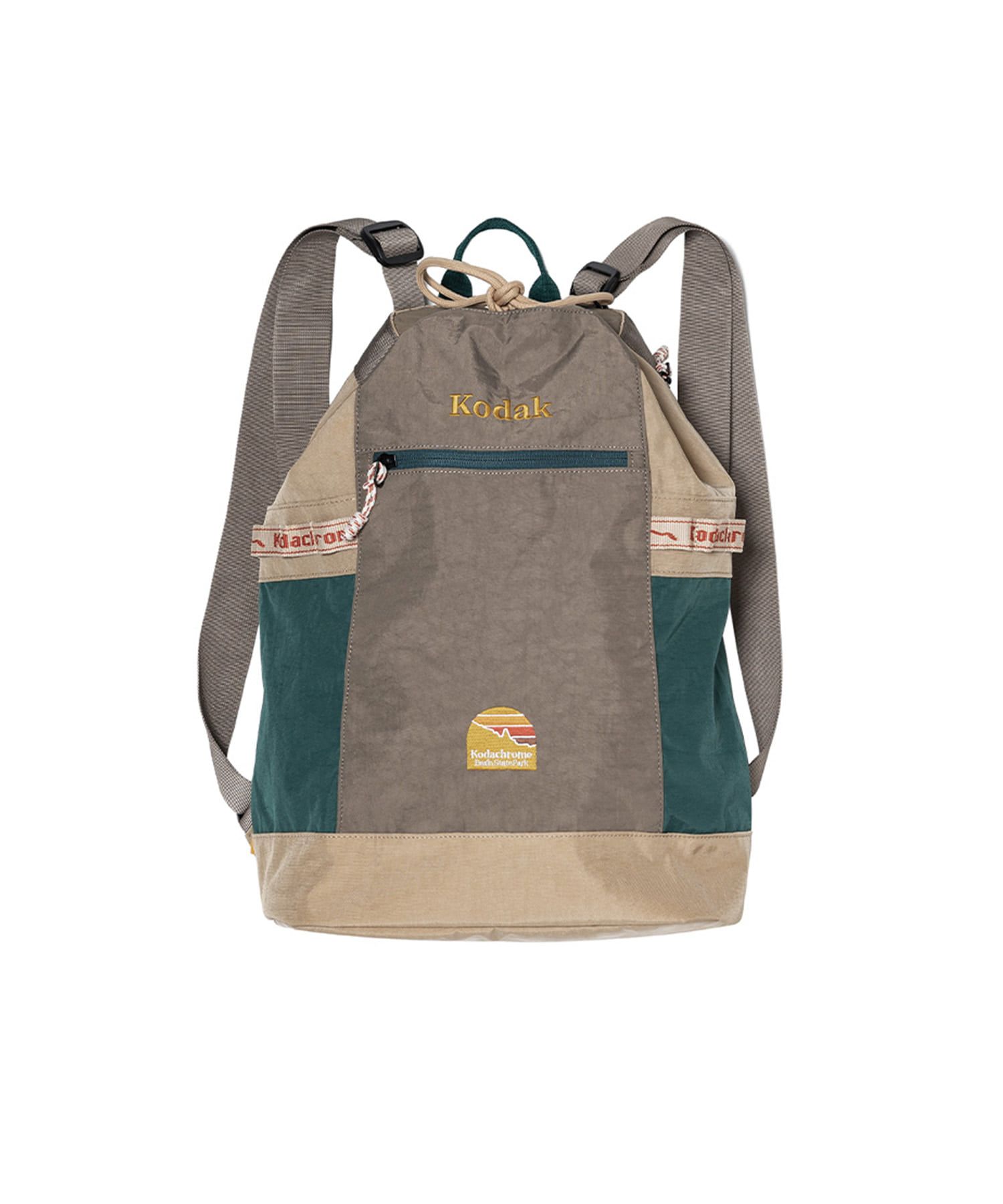 MUSINSA | KODAK Kodachrome Bucket Backpack GREEN