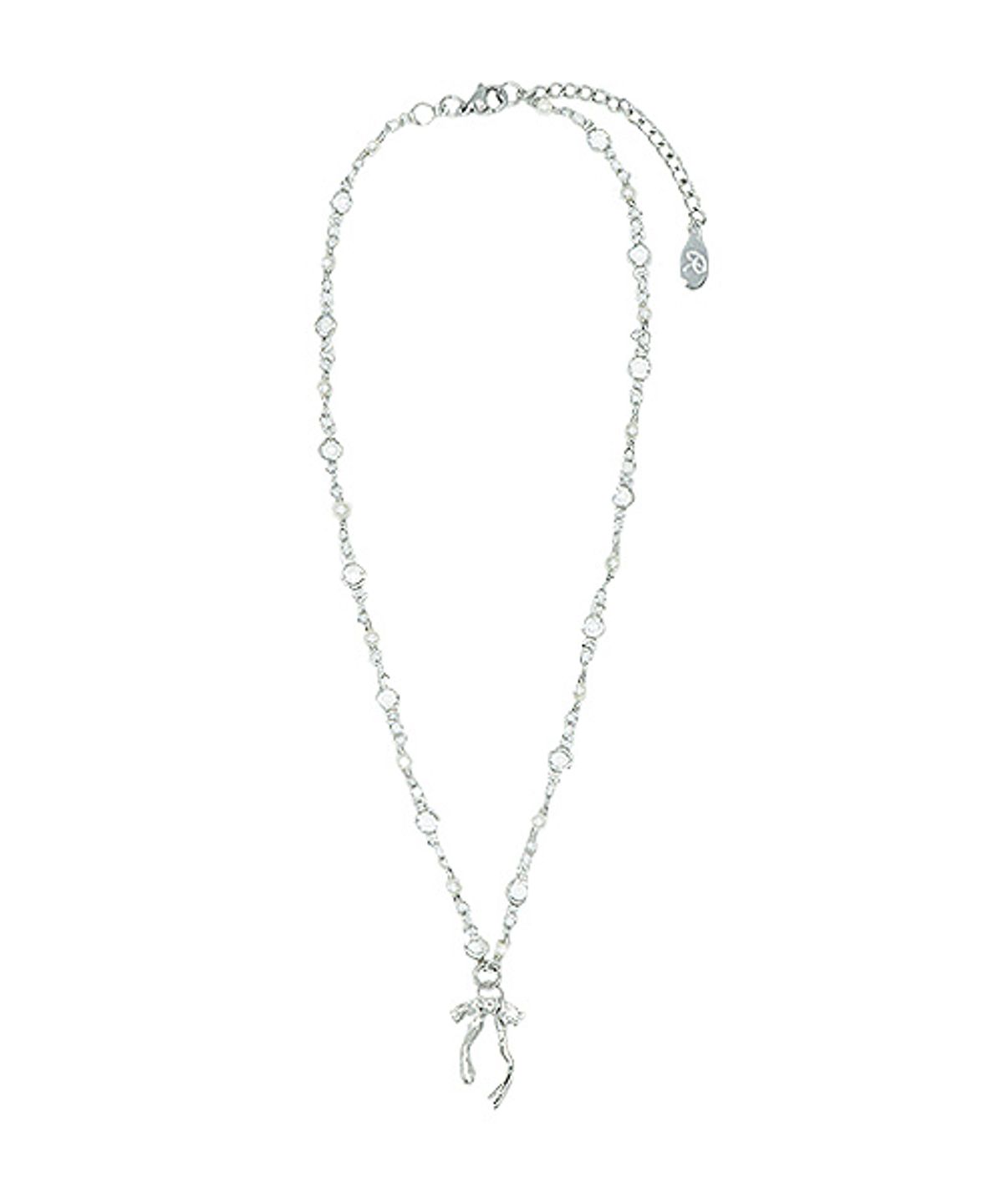 랜덤오프(RANDOMOFF) Glow shine ribbon Necklace