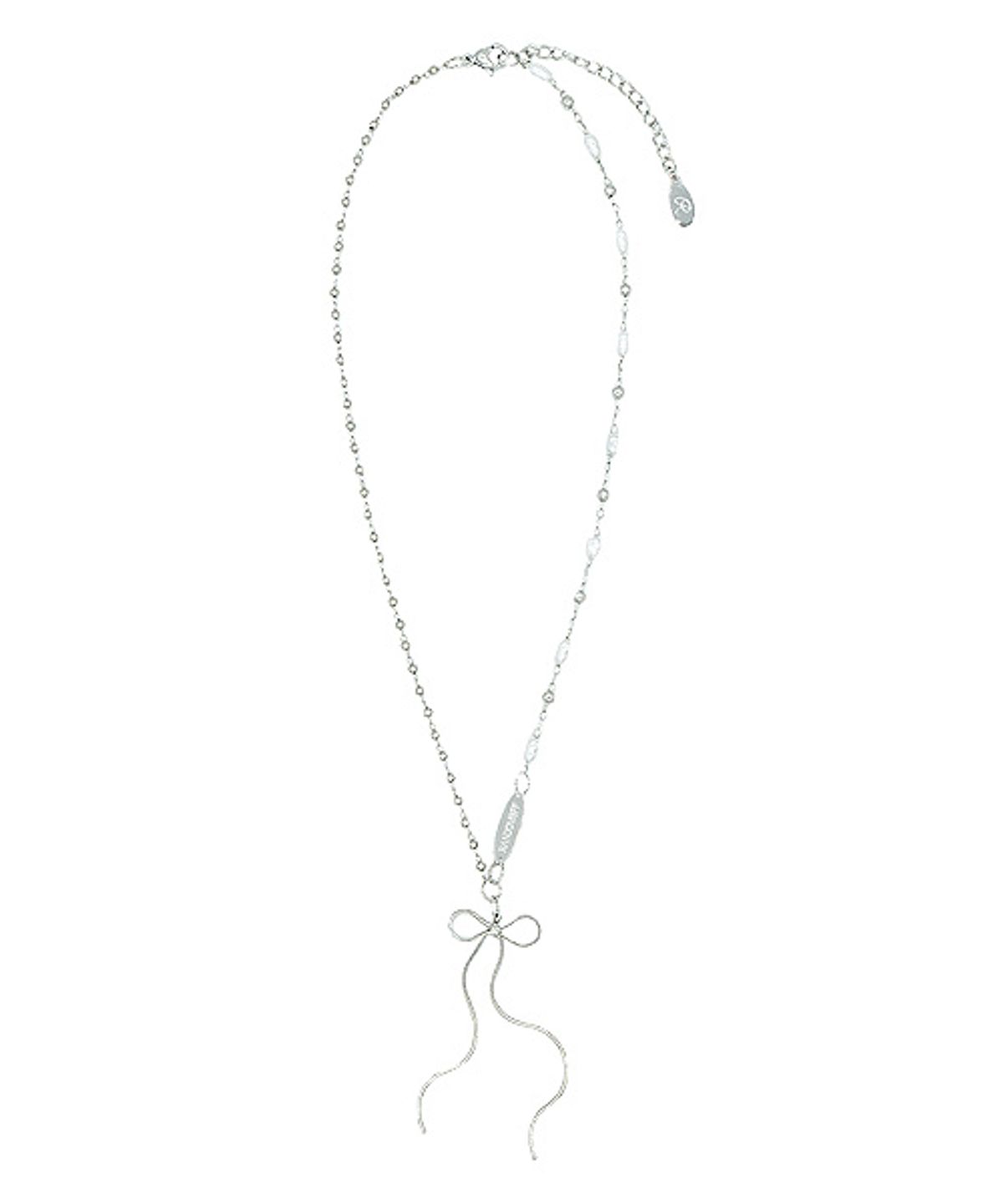 랜덤오프(RANDOMOFF) Mellow loose ribbon Necklace