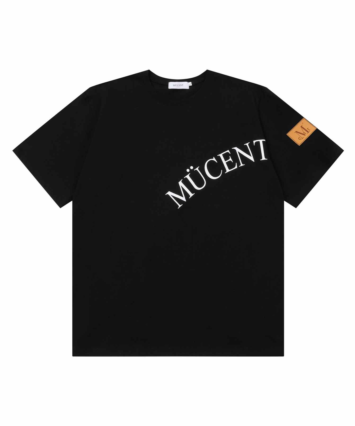 ★MUCENT★ Leather Point Signature Man to Man Unisex 2 Color MUSINSA | MUCENT Leather Point Signature Man to Man Unisex