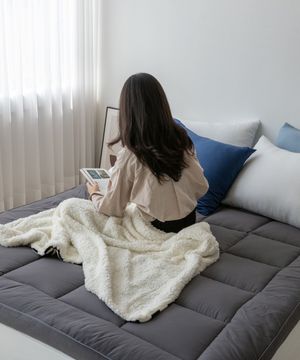 포옥신 두꺼운 접이식 매트리스 요토퍼 6colors (SS,Q)