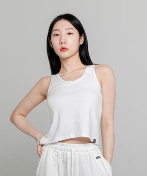여성요가복 라운드 코튼 탱크탑 2TT4231