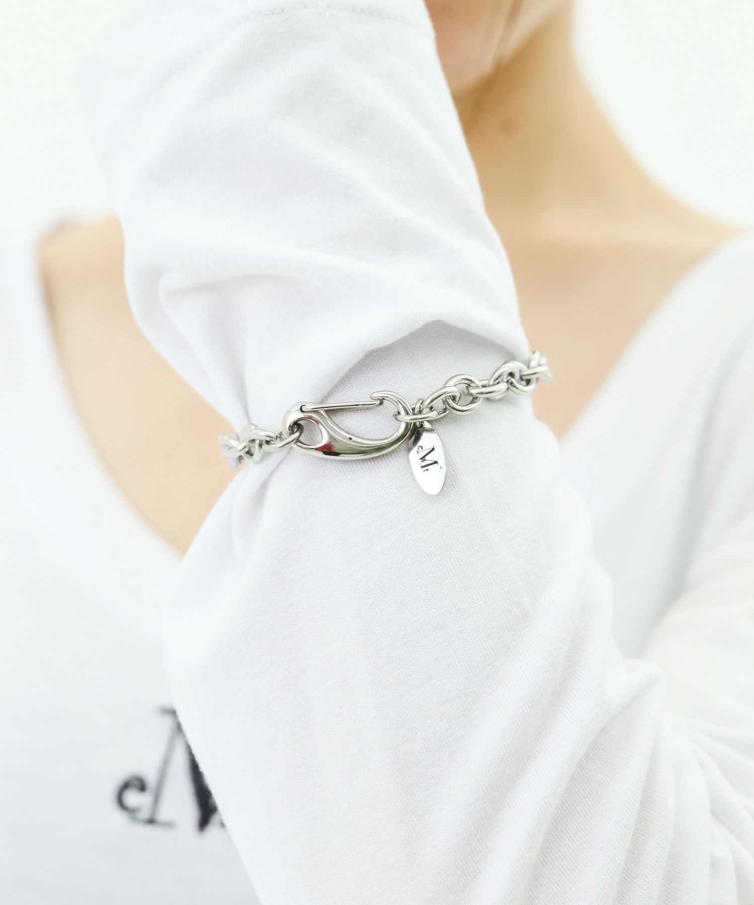 ＊韓国＊［MUCENT］MUCENT SINATURE CLIP BRACELET SILVER MUSINSA | MUCENT Hina Signature Clip Chain Surgical Steel