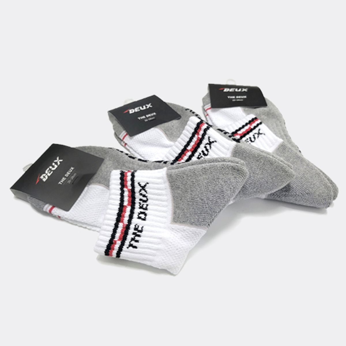 듀스피싱(DEUXFISHING) [3족 세트]여성용 스포츠 쿠션 양말 - SOCKS_03_W