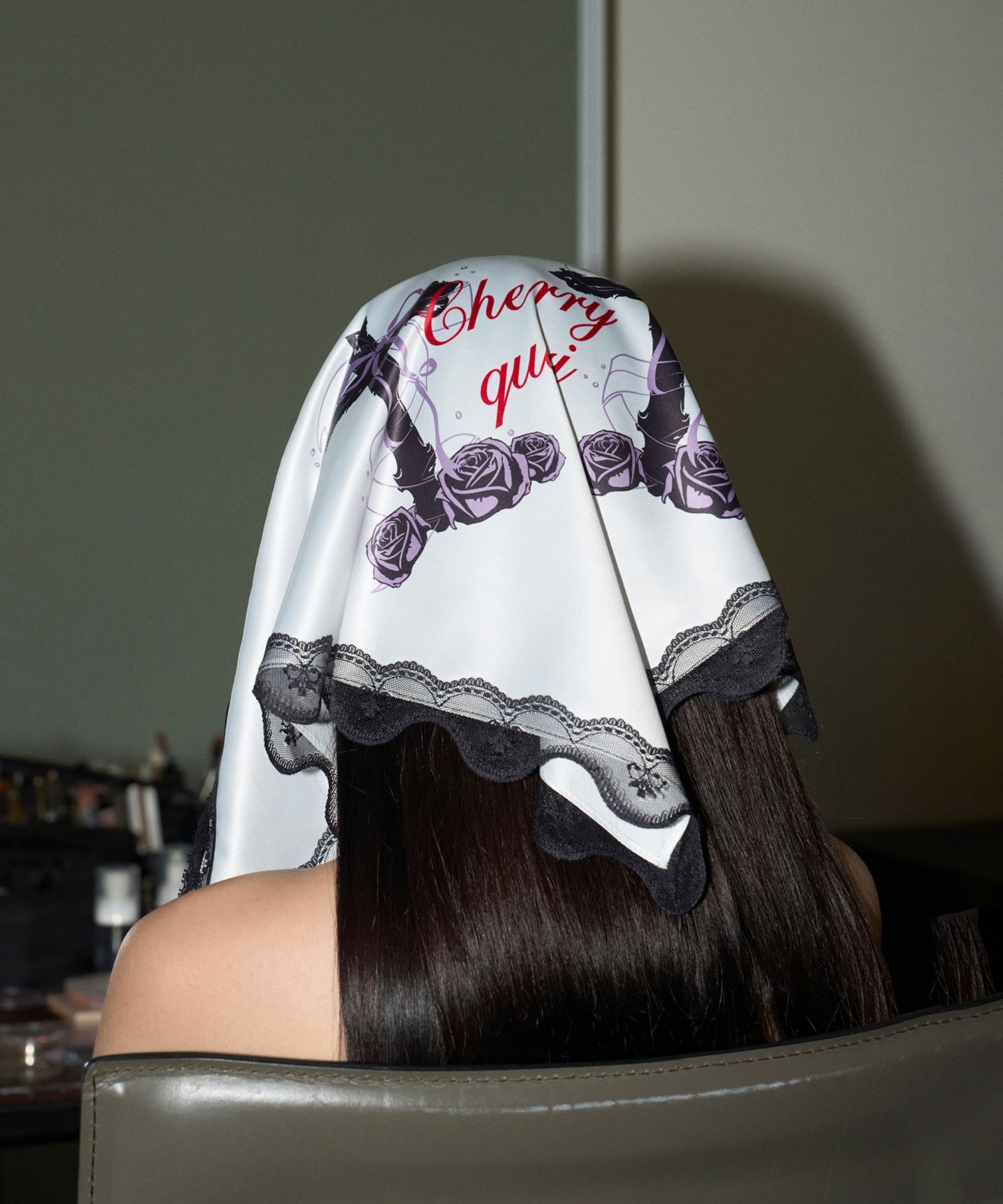 MUSINSA | CHERRYQUIRI lace multi scarf - white