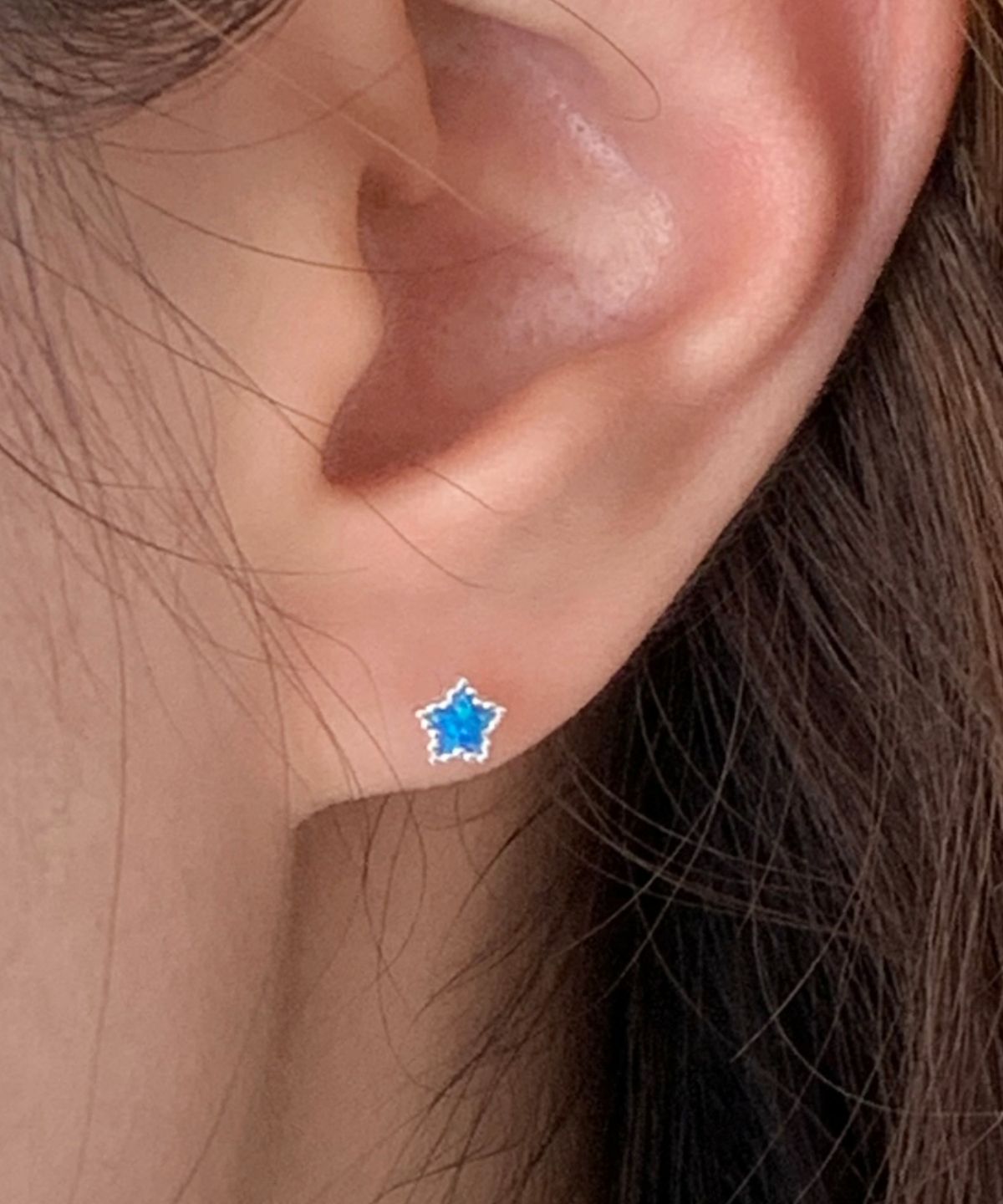바라두(BARADU) [BARADU 925] Opal star piercing (single)