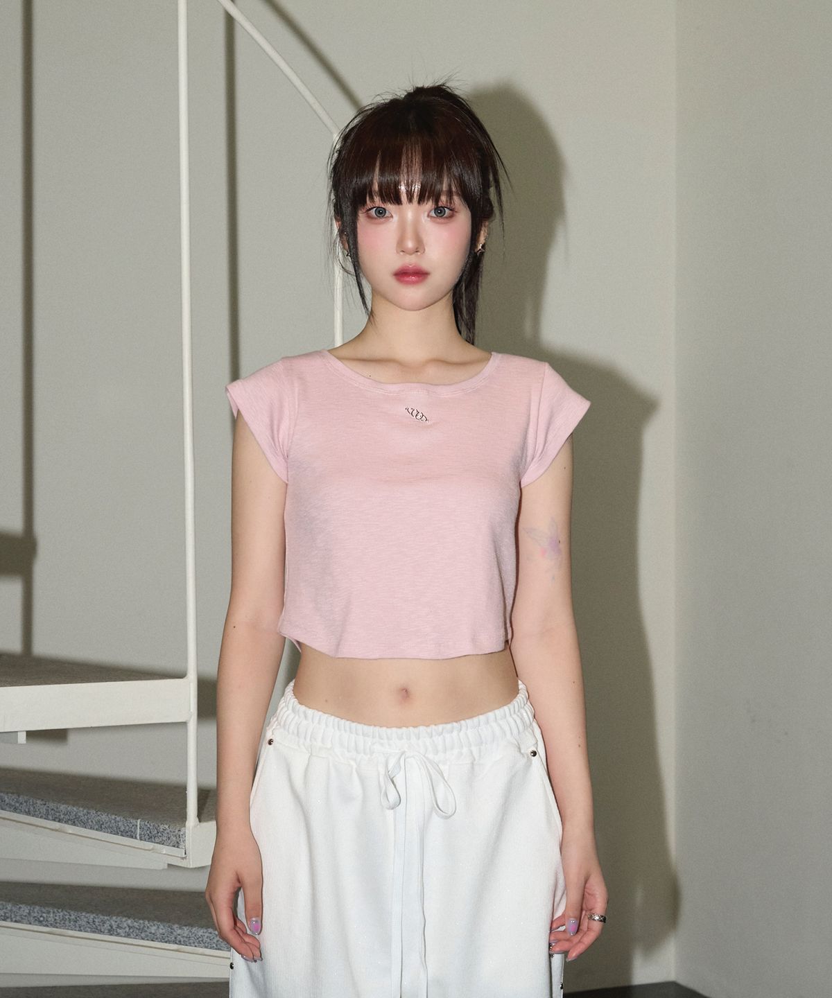 체리퀴리(CHERRYQUIRI) smooth tee - pink