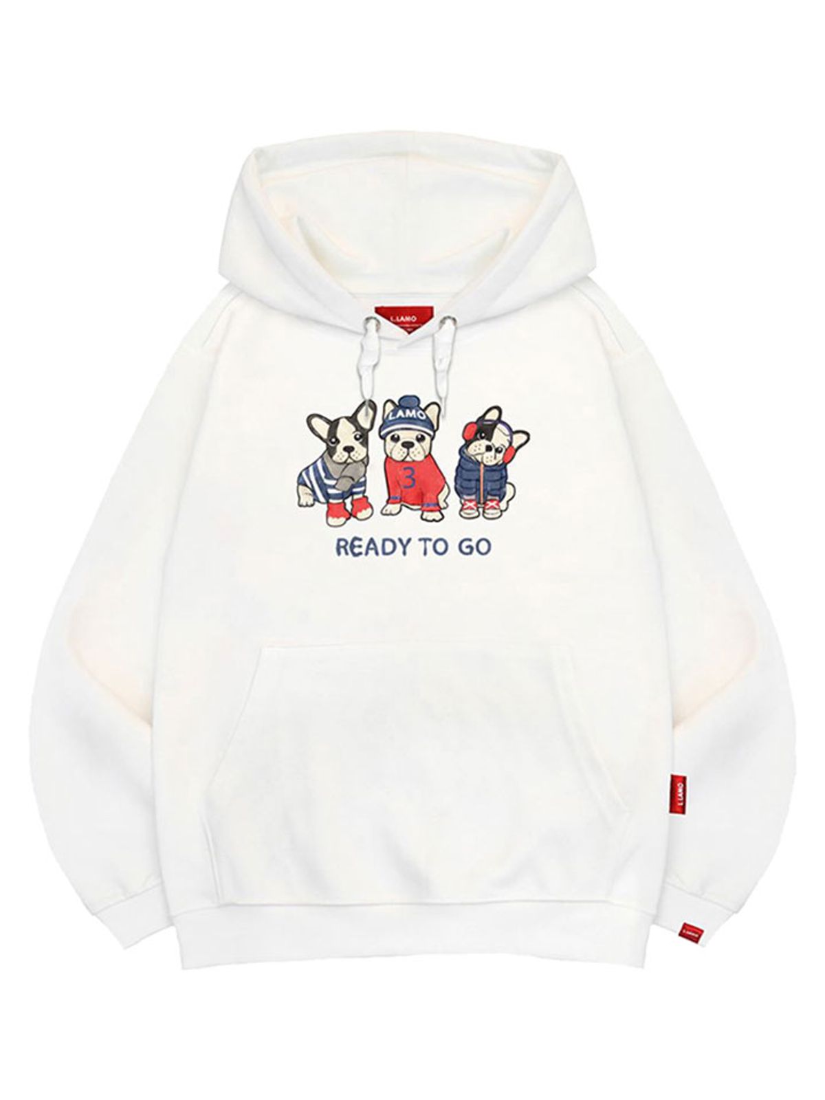 엘라모(LLAMO) 레디퍼피 후드티 남녀공용 빅사이즈 M~4XL