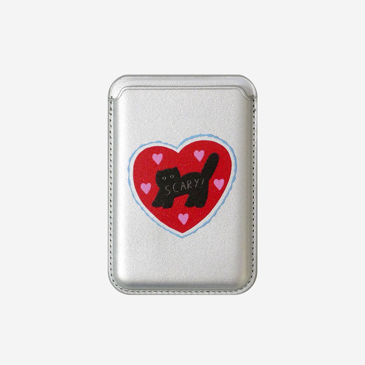 러브오낫(LOVE OR NOT) 카드지갑_Red Love-Scary Cat Magsafe Cardcase