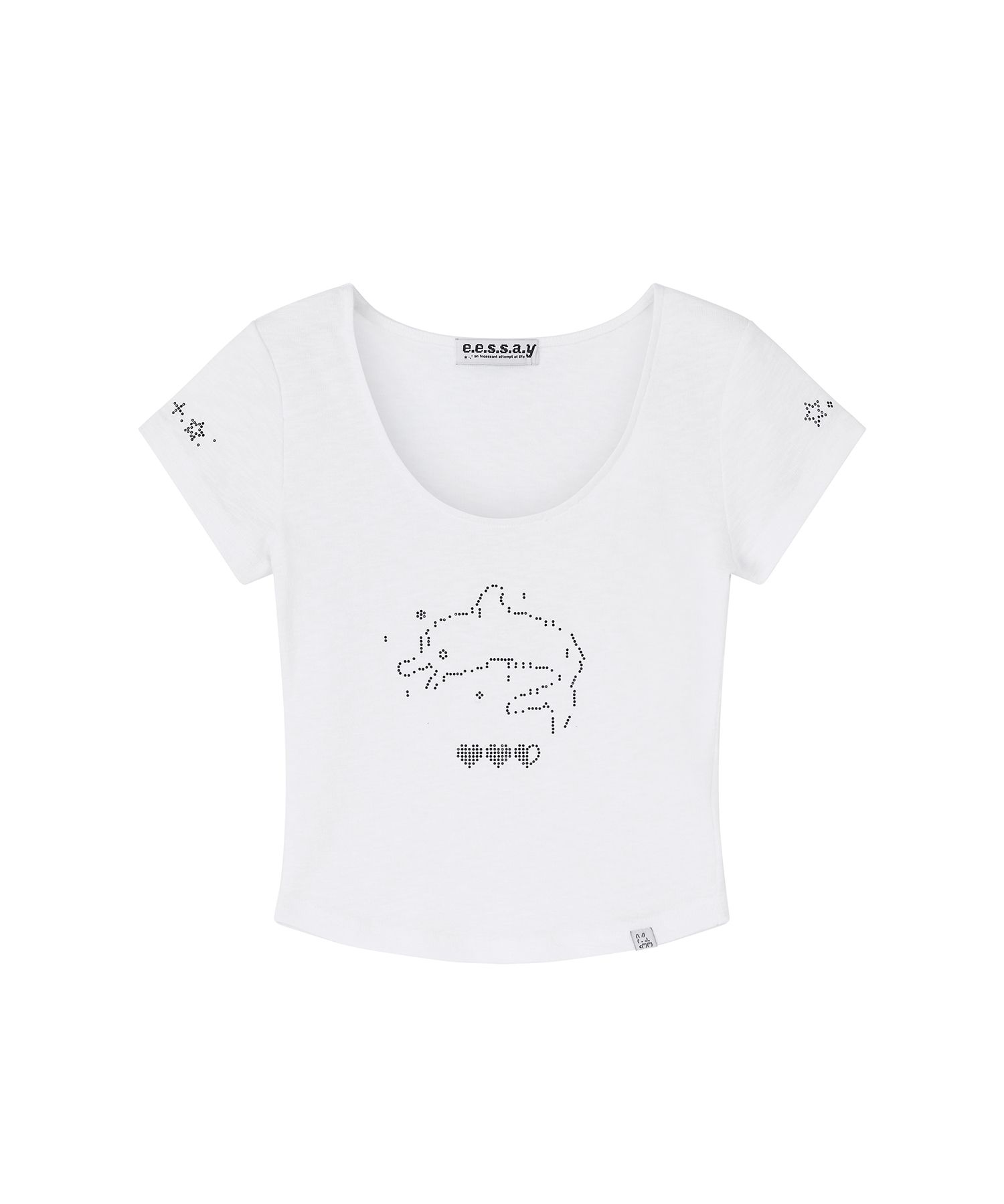 トップス eessay dolphin t shirt white musinsa MUSINSA | EESSAY Dolphin T-Shirt - White