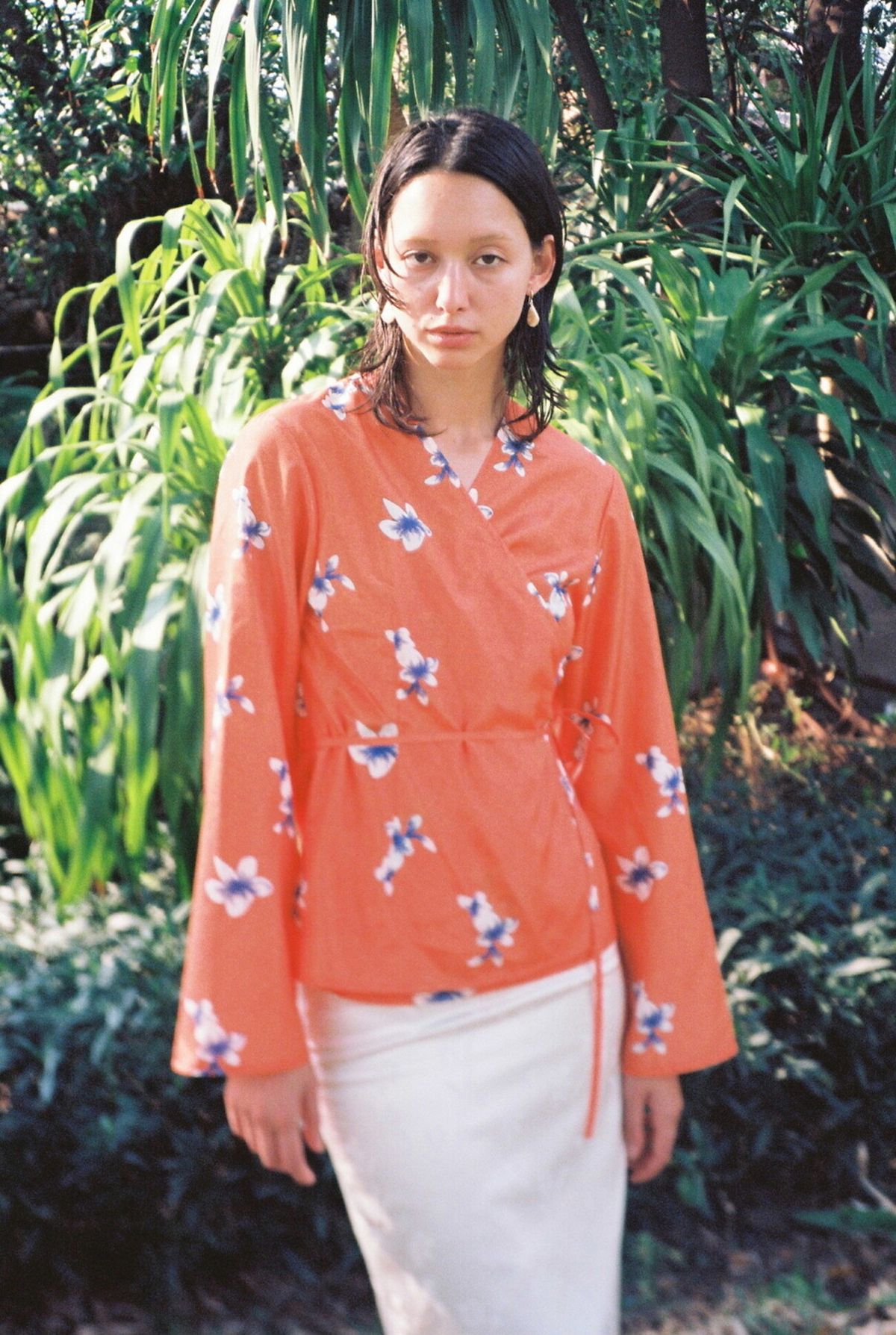 누아누(NUUANU) Hibis Shirt_Orange