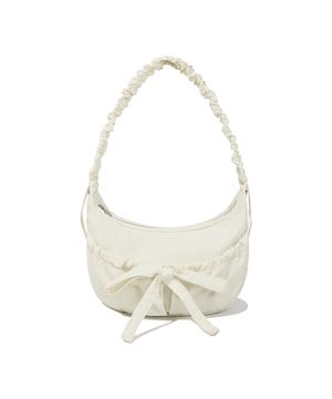 클로버하트 셔링 미디움 나일론 호보백 Ivory