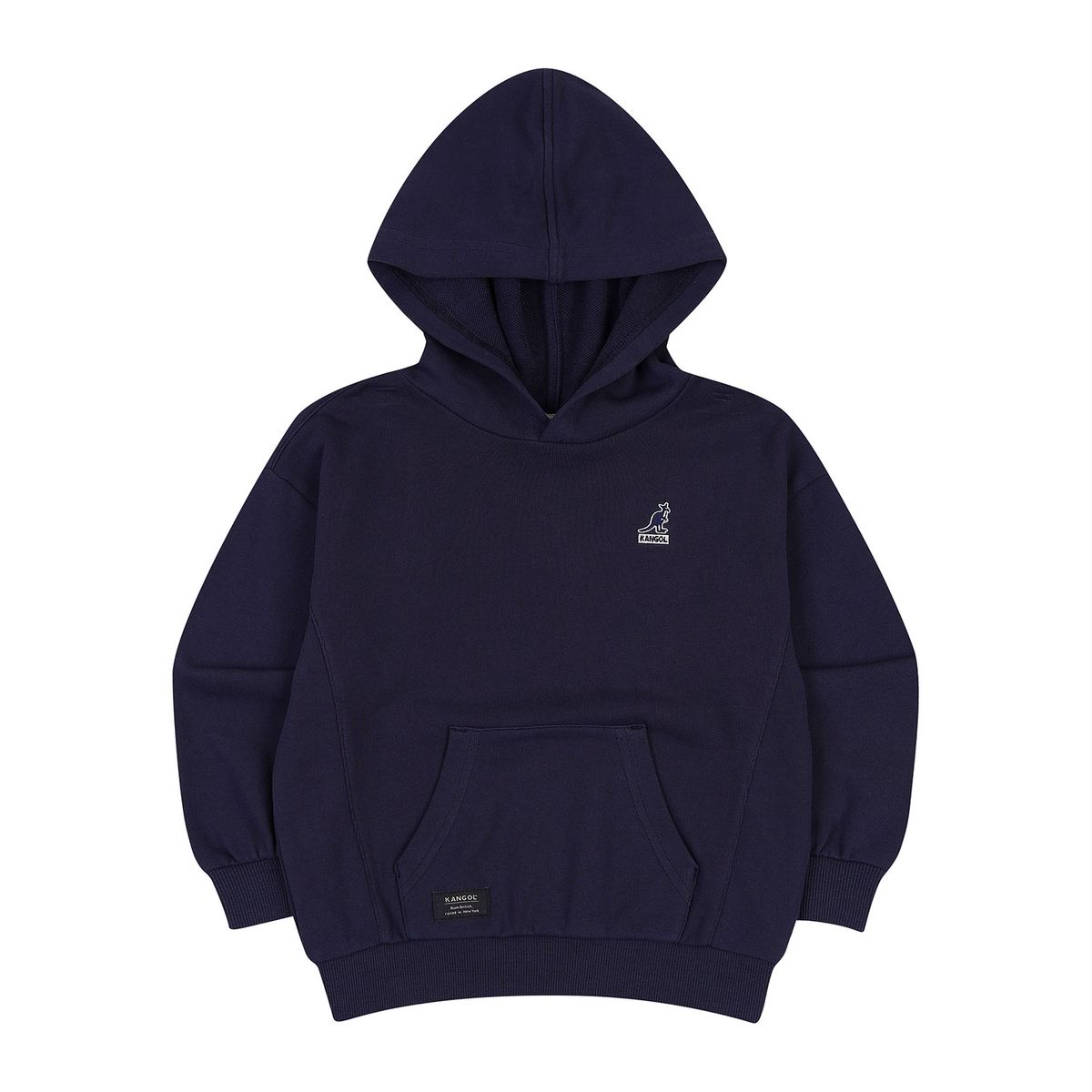 캉골키즈(KANGOL KIDS) 클럽 로고 후디 QC 0001 네이비