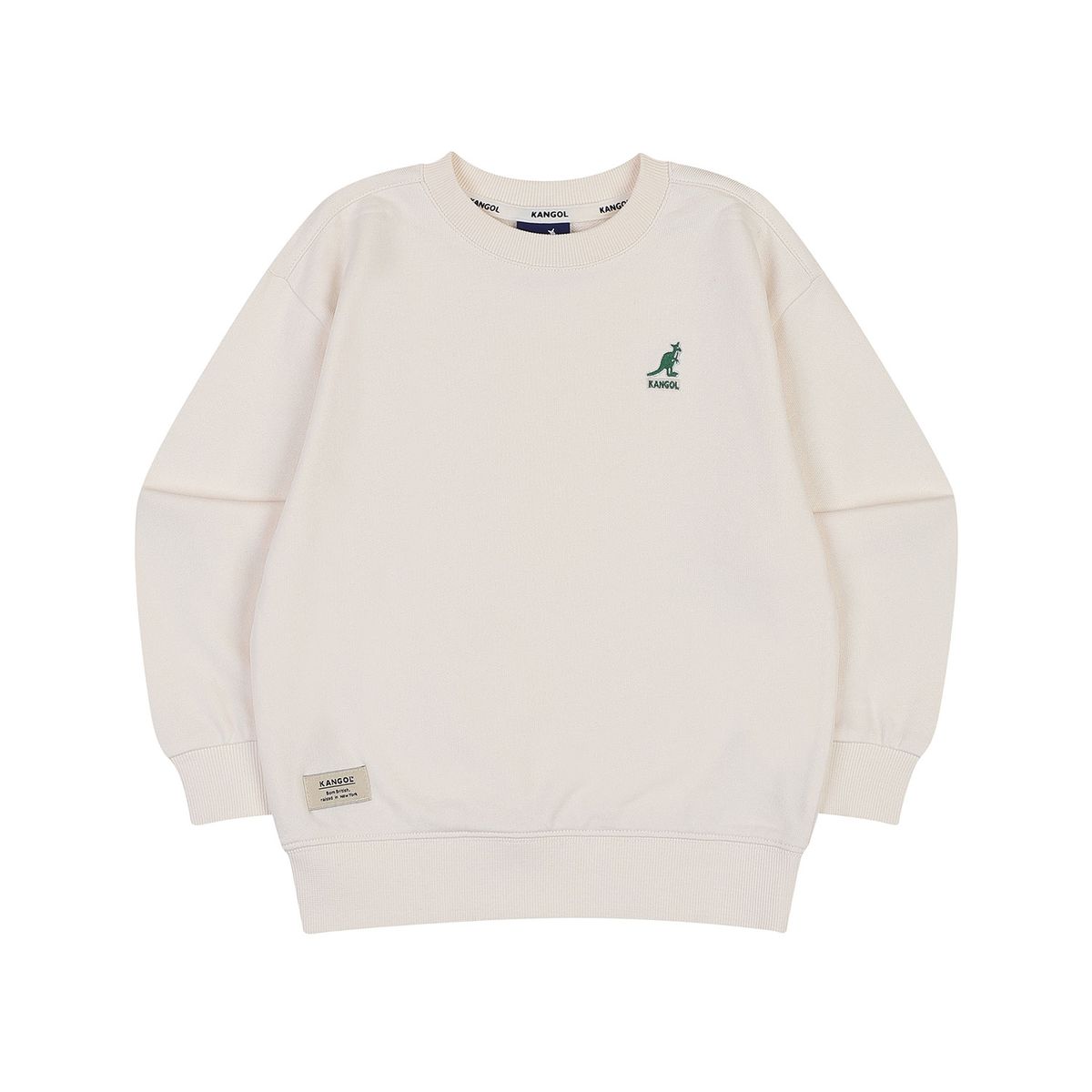 캉골키즈(KANGOL KIDS) 클럽 로고 스웻셔츠 QC 0002 오프 화이트