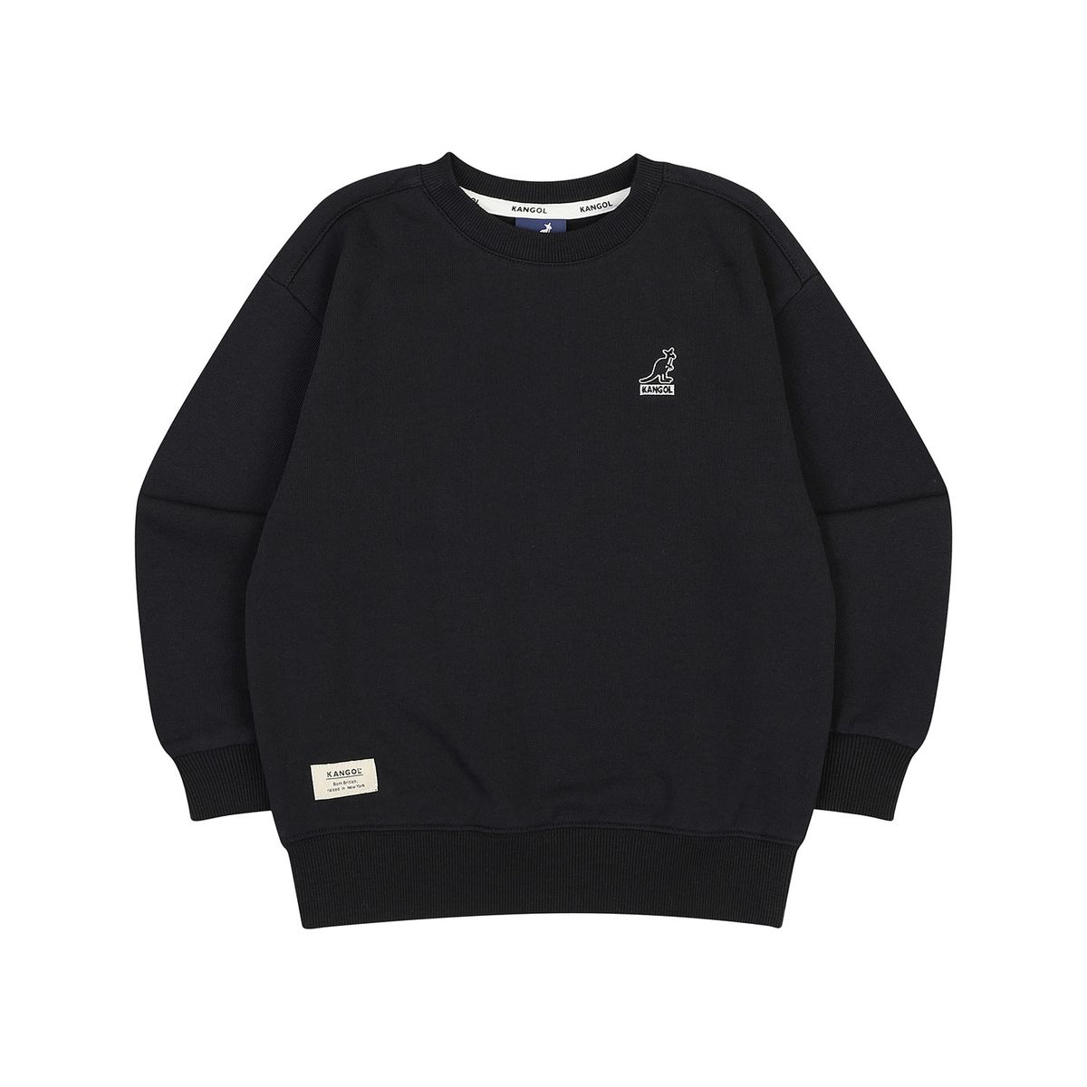캉골키즈(KANGOL KIDS) 클럽 로고 스웻셔츠 QC 0002 블랙