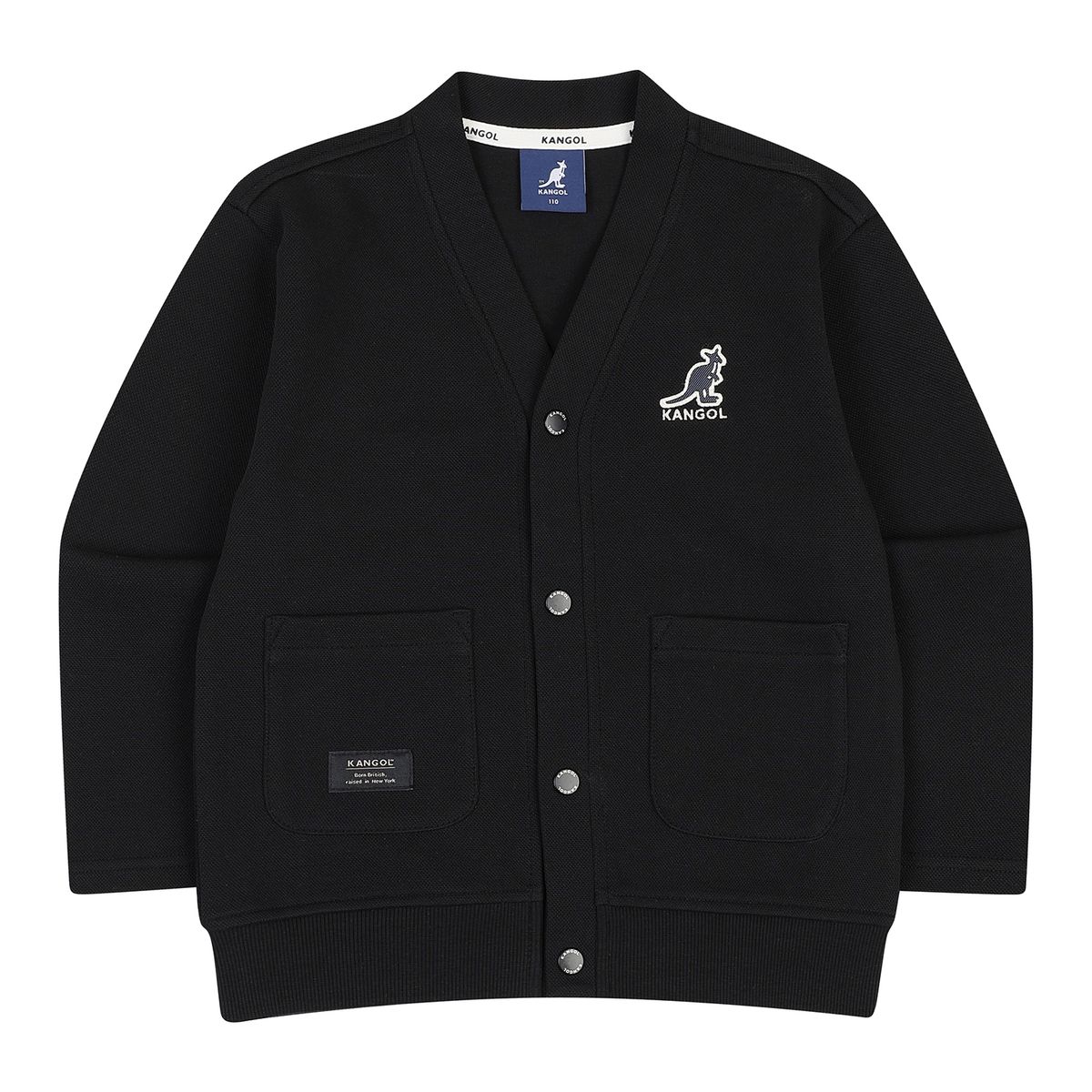 캉골키즈(KANGOL KIDS) 로고 저지 점퍼 QC 0003 블랙