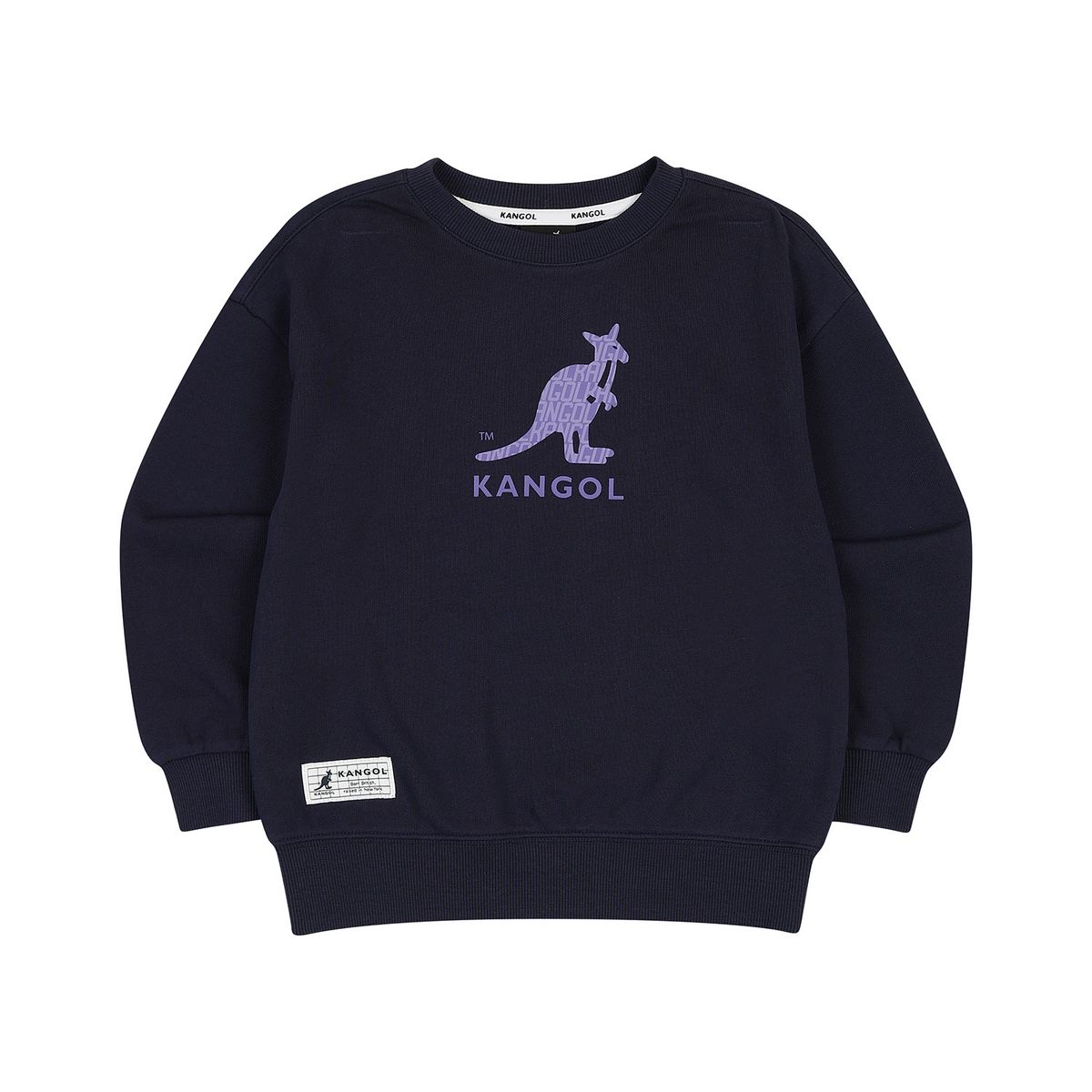 캉골키즈(KANGOL KIDS) 빅 로고 스웻셔츠 QC 0003 네이비