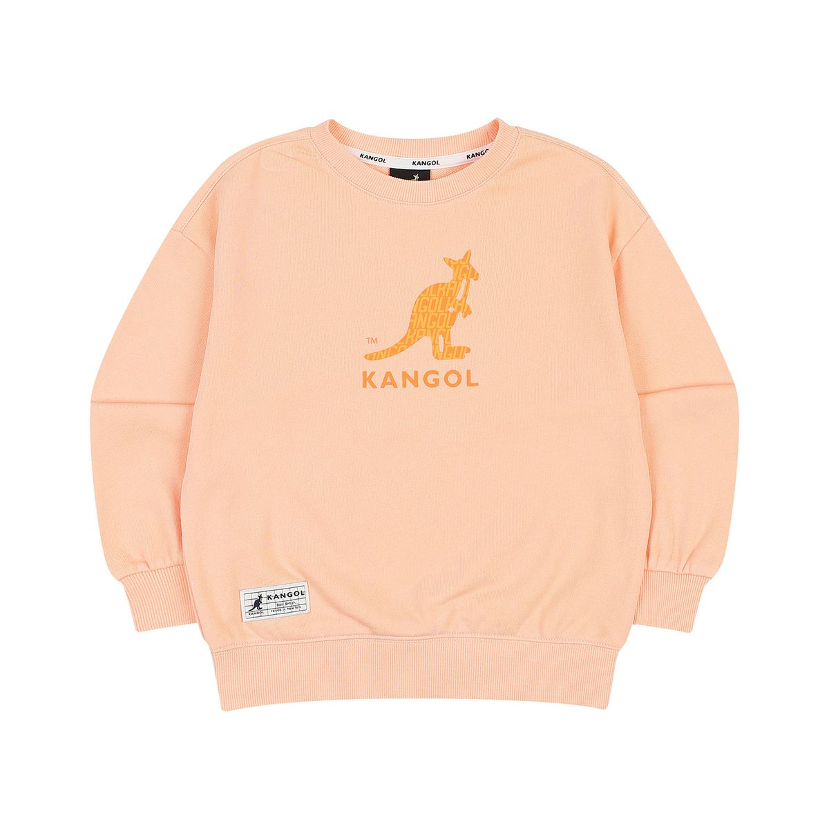 캉골키즈(KANGOL KIDS) 빅 로고 스웻셔츠 QC 0003 코랄