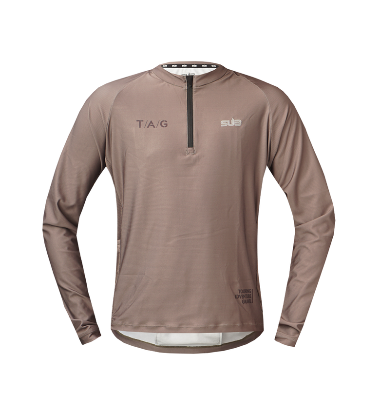 SUB GRAVEL T.A.G II L/S 서브져지 그래블 롱 슬리브 져지-브라운