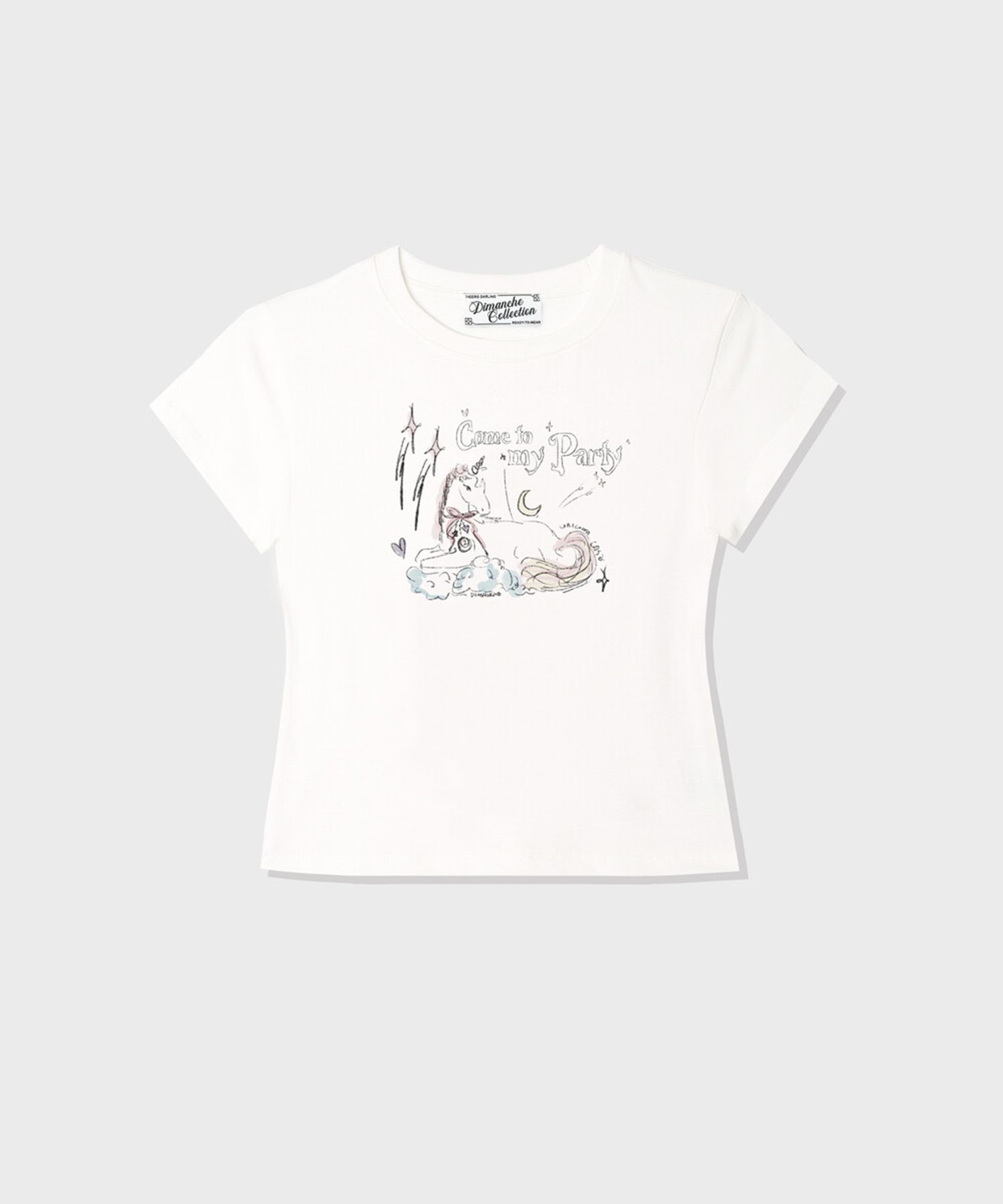 韓国ファッション [DIMANCHE] RAINBOW UNICORN T-SHIRT MUSINSA公式 | DIMANCHE RAINBOW UNICORN T-SHIRT