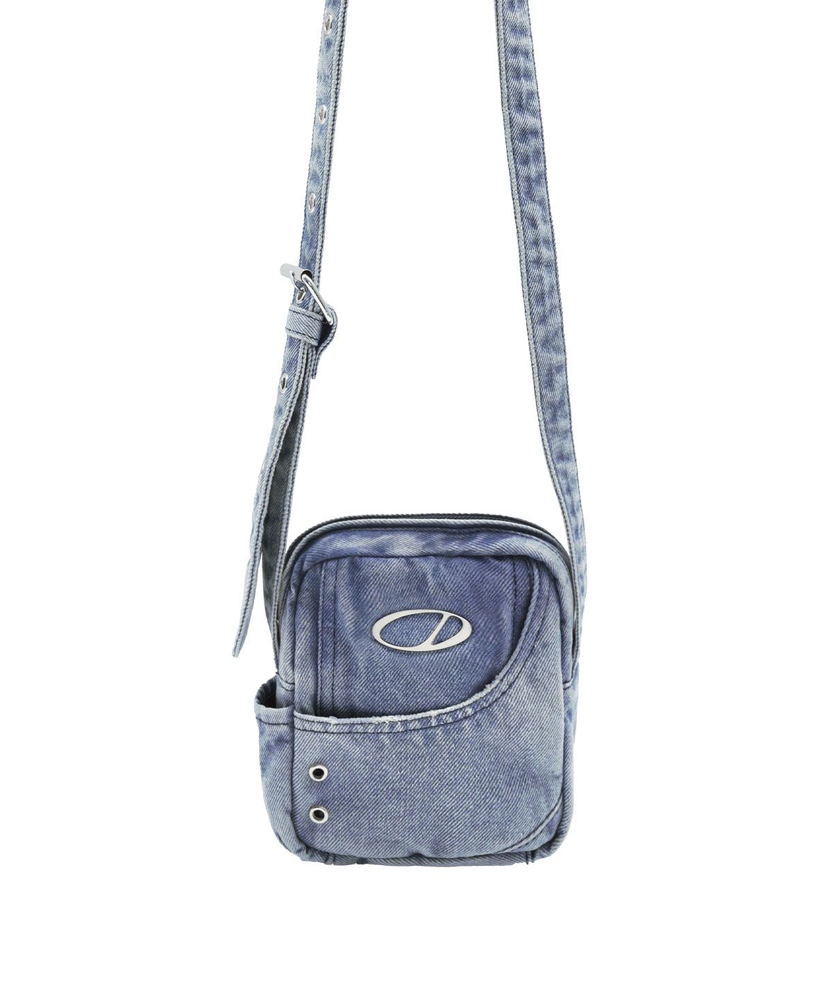 【Odd Studio】ODD Signature Denim Cutting Mini Bag - blue Designer fashion, Seoul-fully created | W Concept