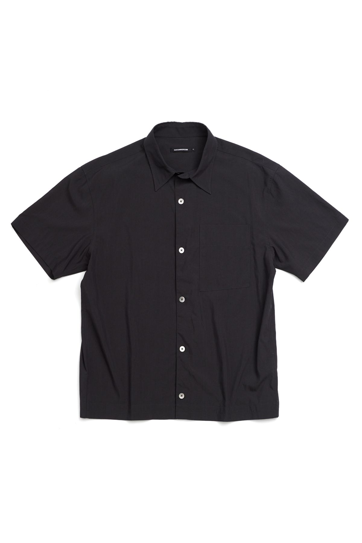 해칭룸(HATCHINGROOM) Crop Shirt 1/2 Charcoal
