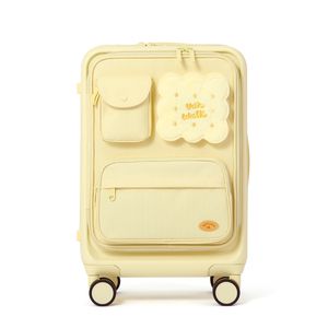 마카롱 캐리어 20인치 [크림옐로우](+ 투명 커버 증정)