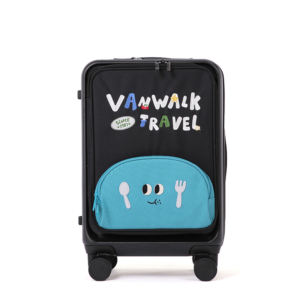 반워크(VANWALK) 마카롱 캐리어 20인치 [블랙](+ 투명 커버 증정)